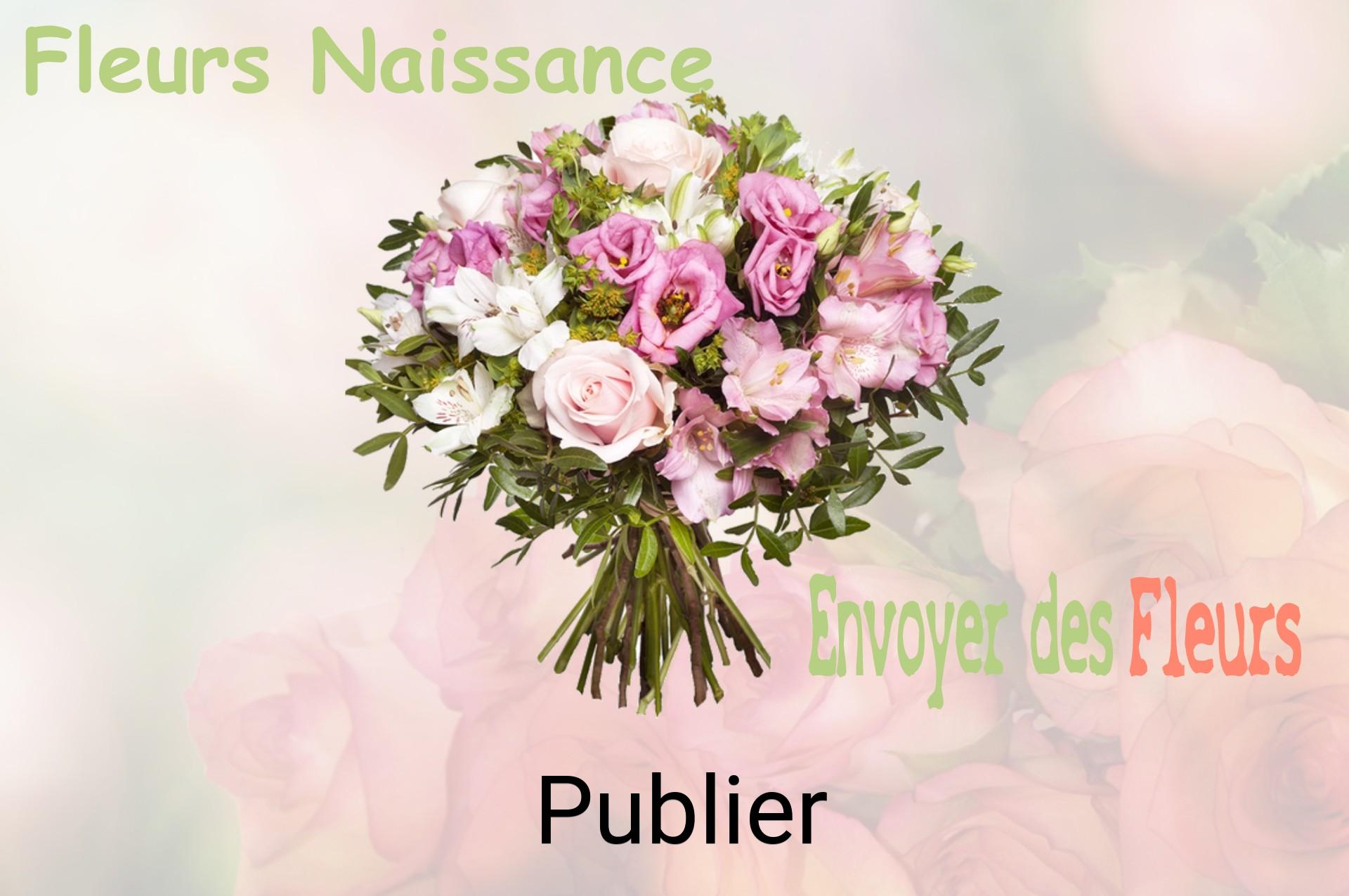 Bouquet de fleurs de naissance livré à Publier